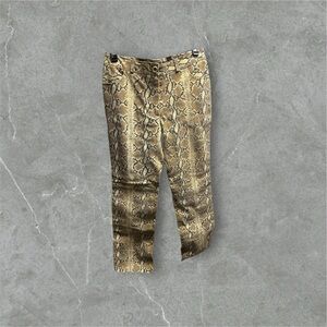 Vintage Genuine Leather oscar leopold snake skin pants new